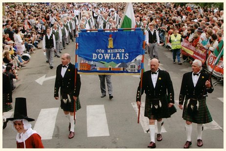 Dowlais Male Choir Banner L'Orient Brittany 2004