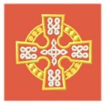 CC0192 Red Celtic Cross