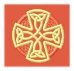 CC0171 Red Celtic Cross