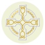 CC110 White Celtic Cross