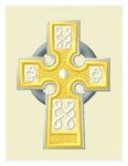 CC0191 White Celtic Cross