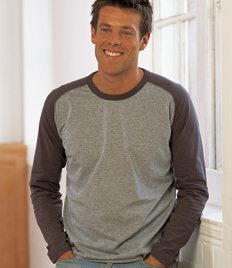 BT805 Best in Town Two Colour Long Sleeve T-Shirt